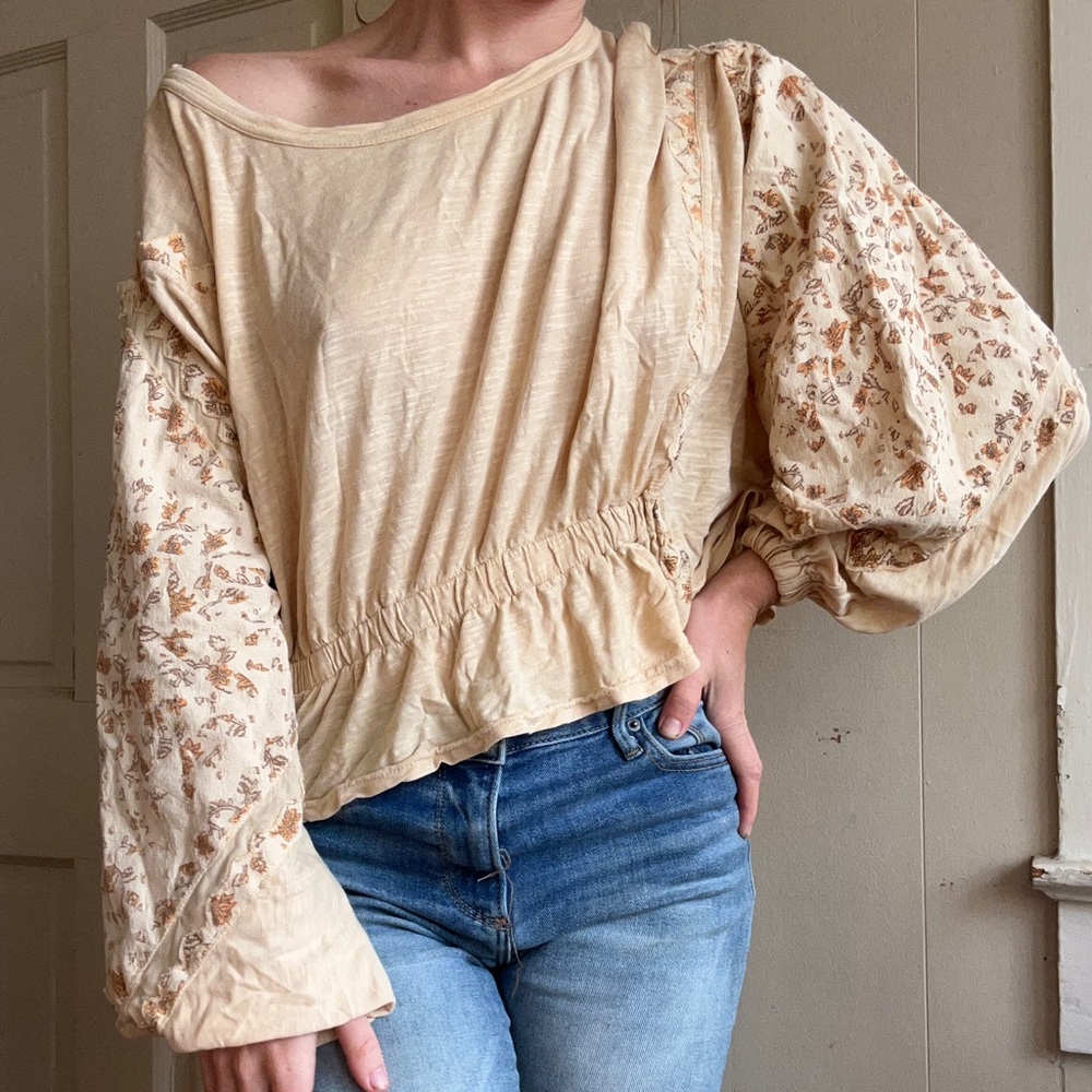 Free People Pastel Blouse